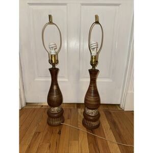 mid-century modern glazed ceramic table lamp, From the 1960s